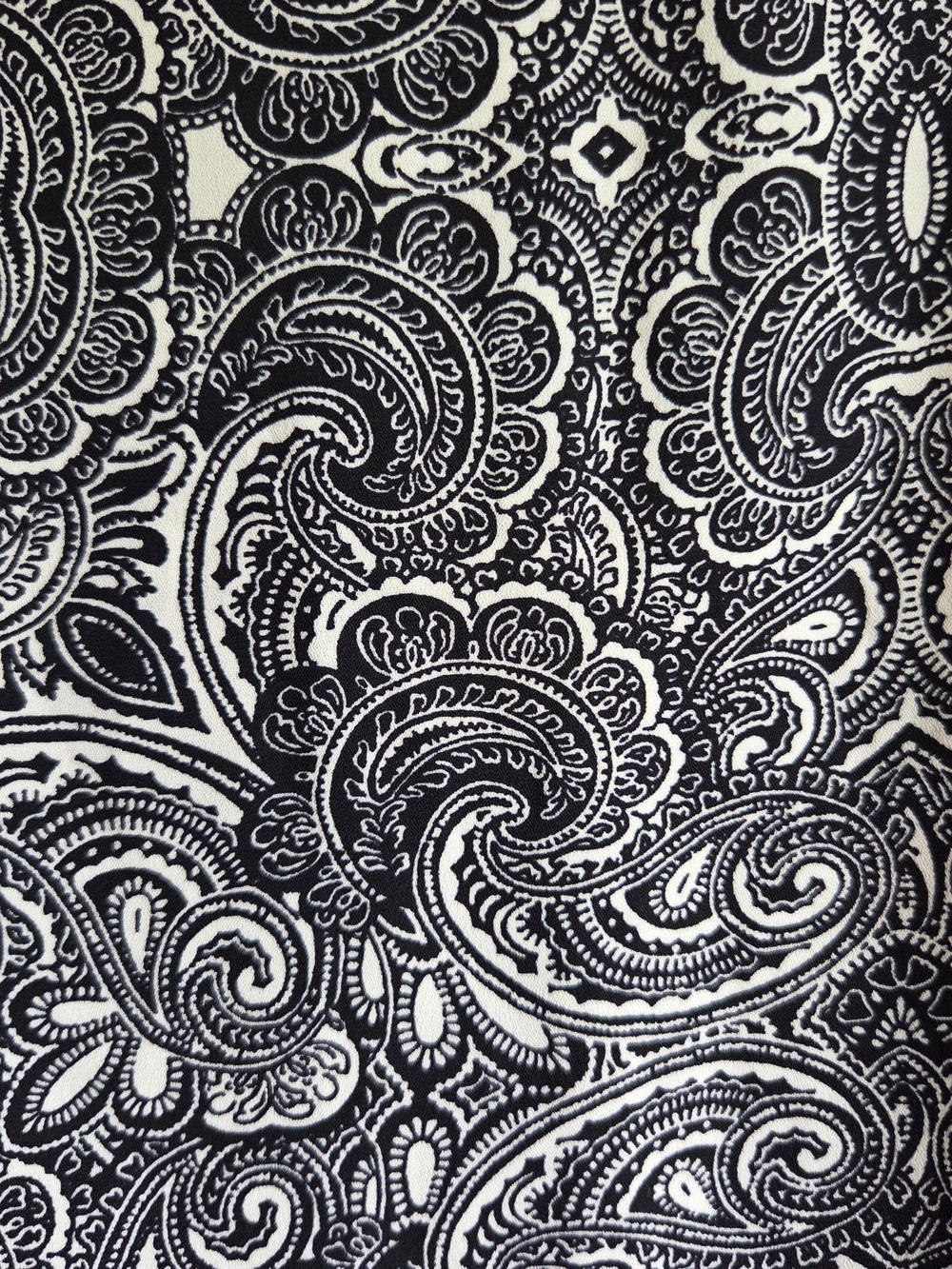 Express Black White Paisley Woven Cami Tank V-Neck Spaghetti Straps XL - Picture 4 of 6